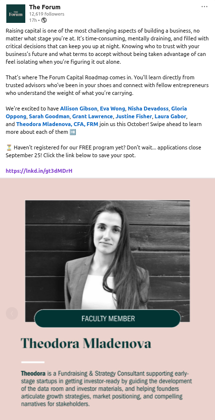 Theodora Mladenova Consulting Startup Strategy Impact
