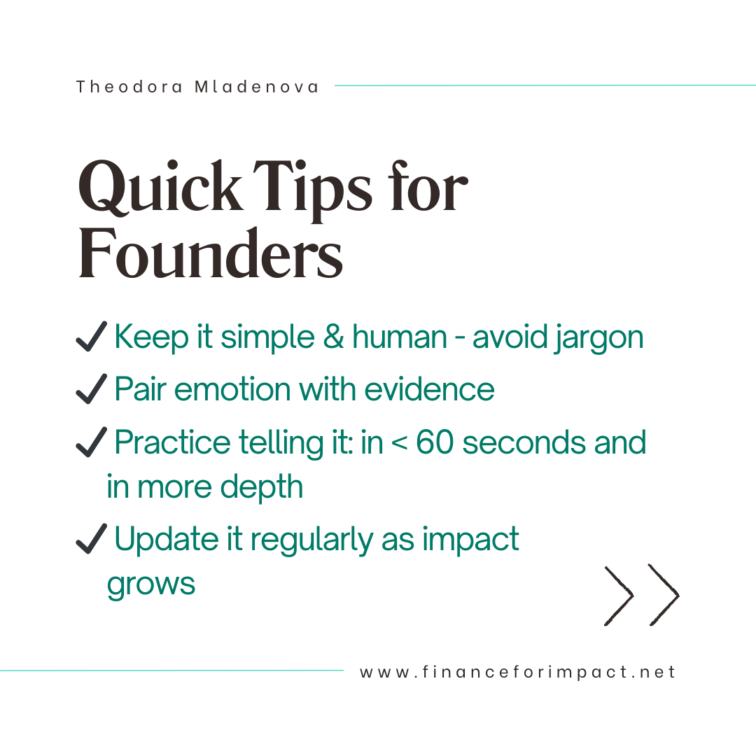 Telling your impact story startup founder theory of change