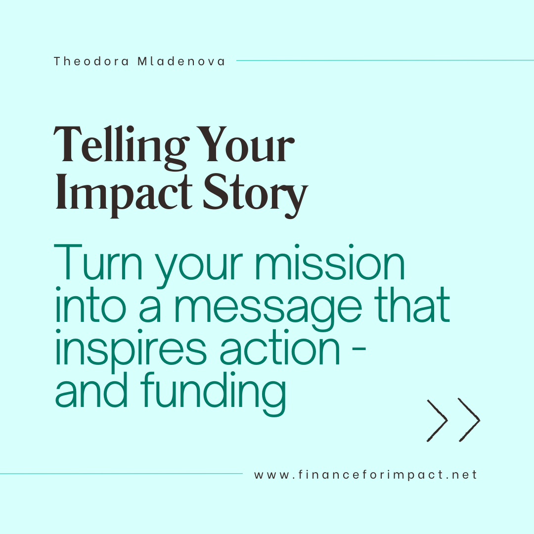Telling your impact story startup founder theory of change
