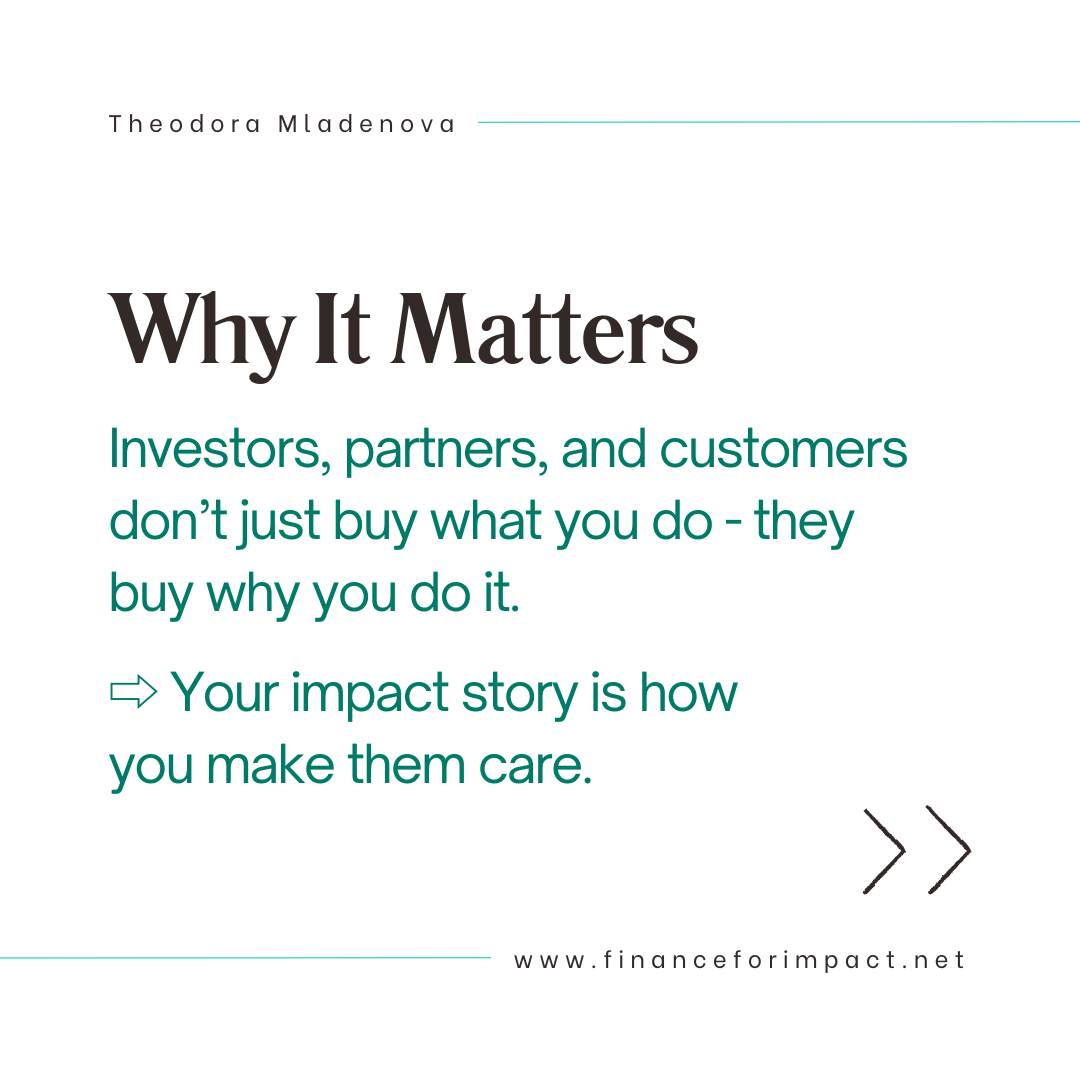Telling your impact story startup founder theory of change