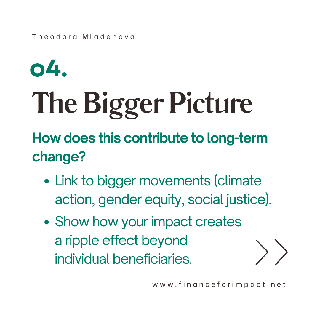 Telling your impact story startup founder theory of change
