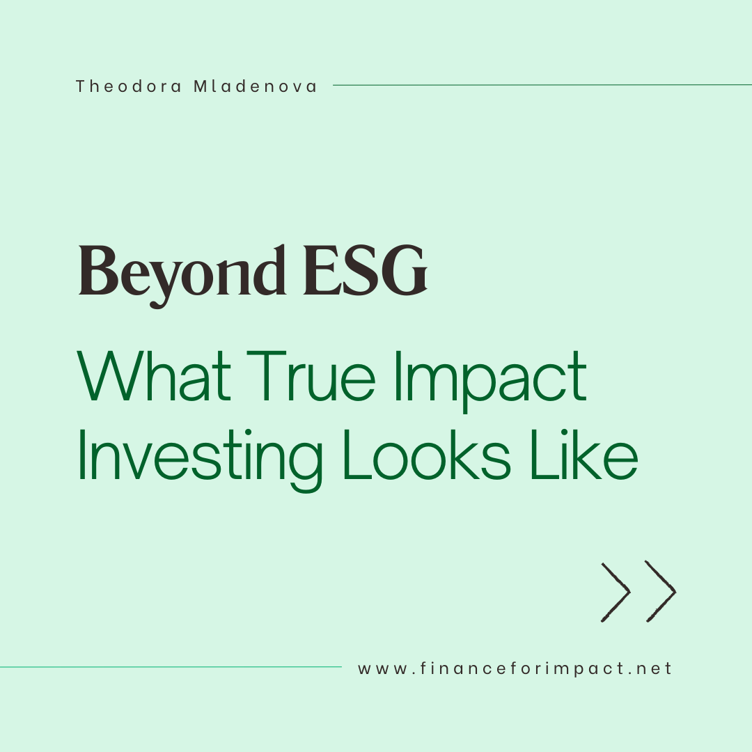 ESG Impact Investing