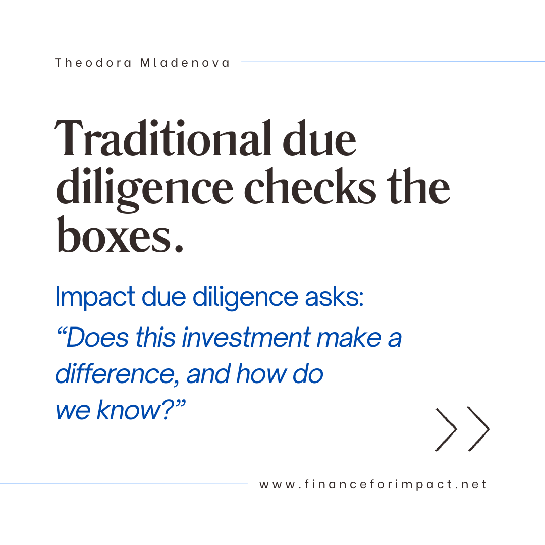 Impact Due Diligence