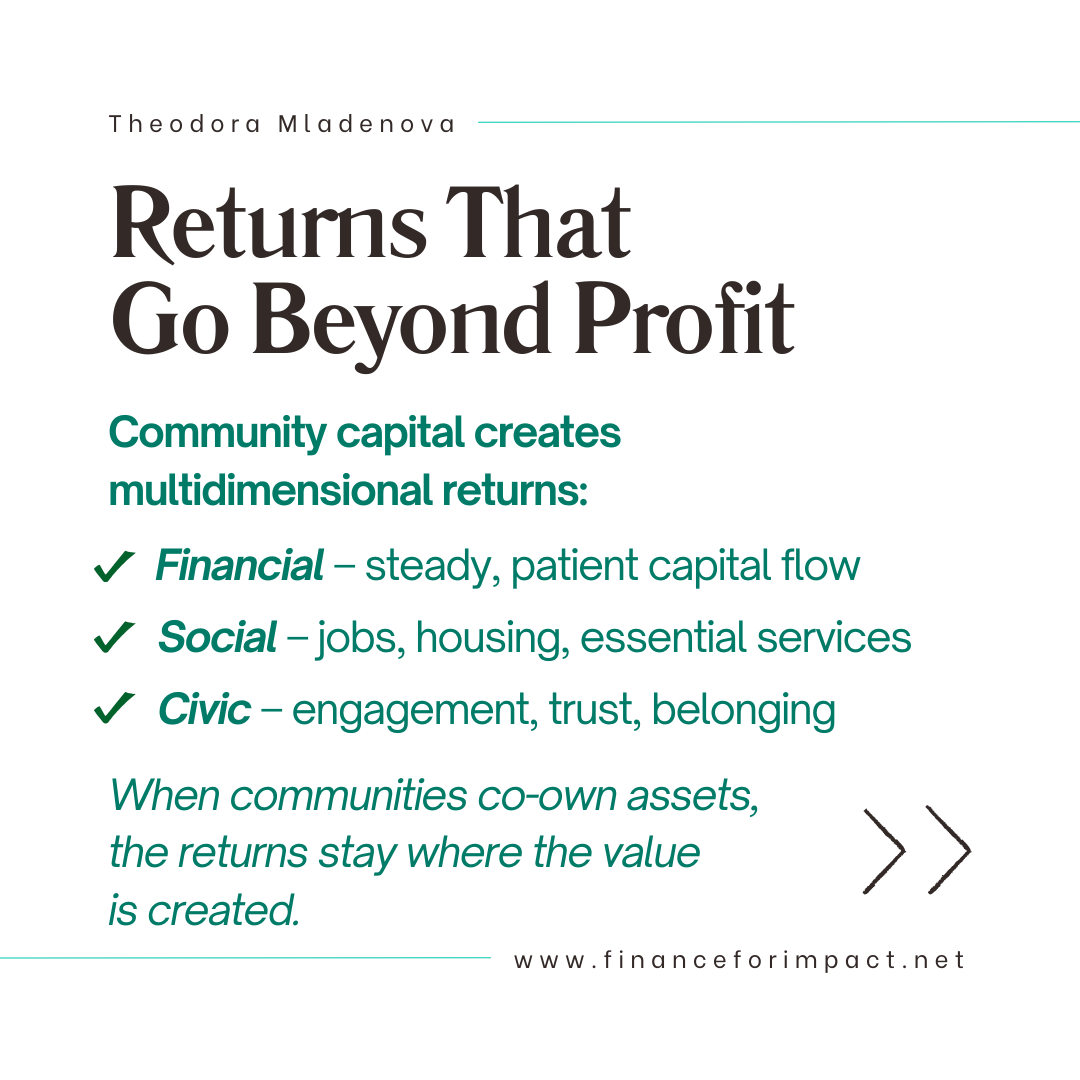 Community bonds; place-based investing; local investing; social finance; impact investing