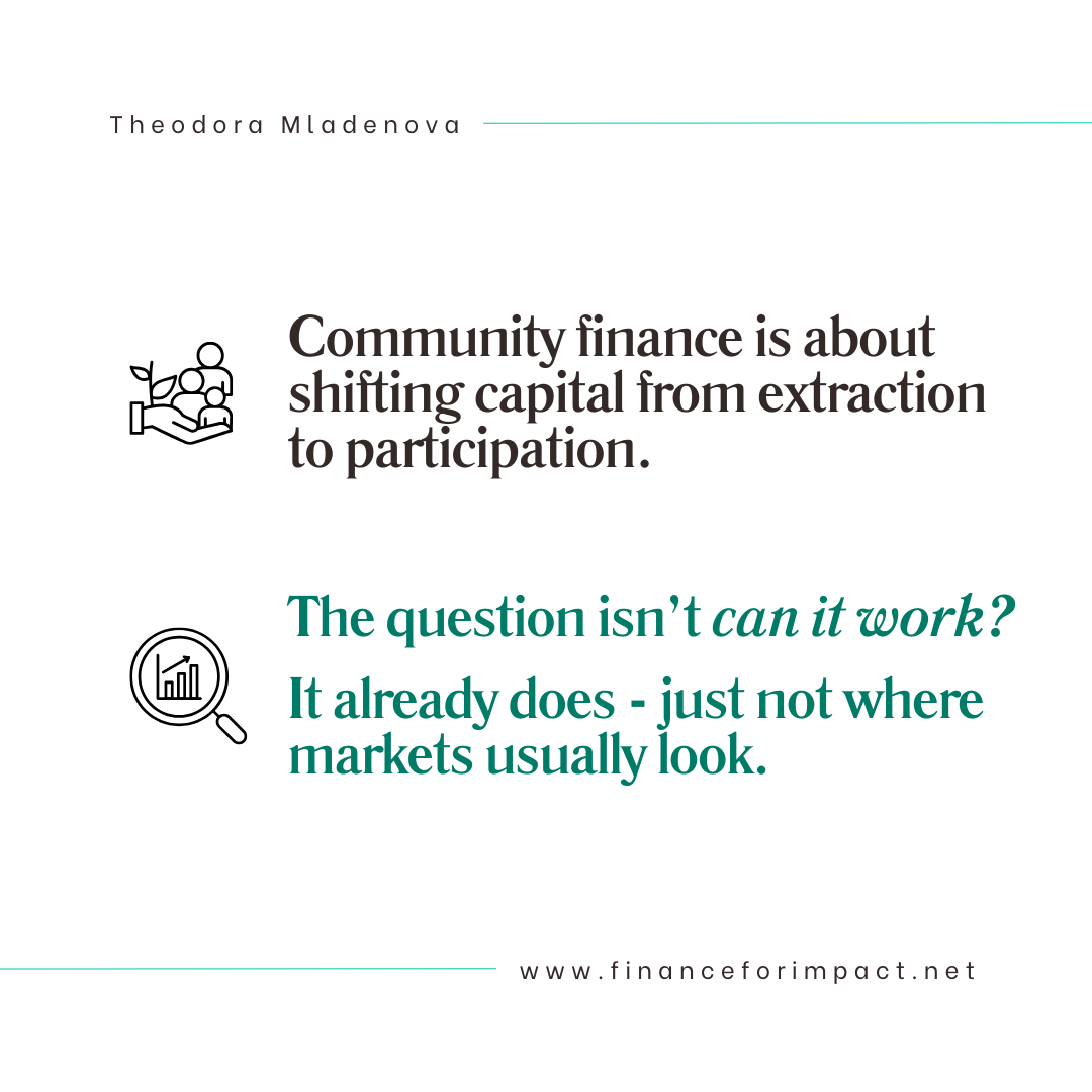 Community bonds; place-based investing; local investing; social finance; impact investing